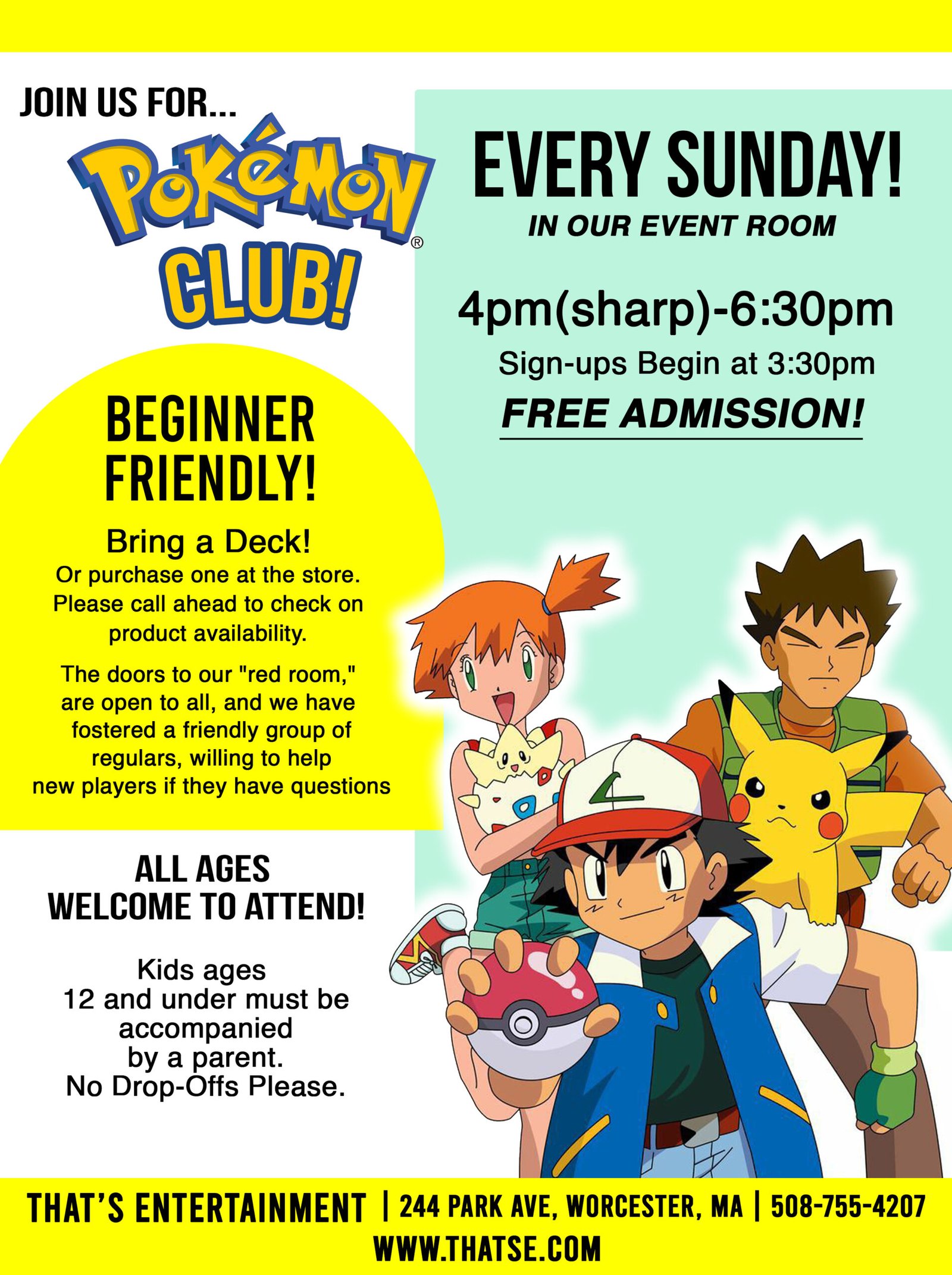 Pokemon TCG Club Today! Come join our family friendly community