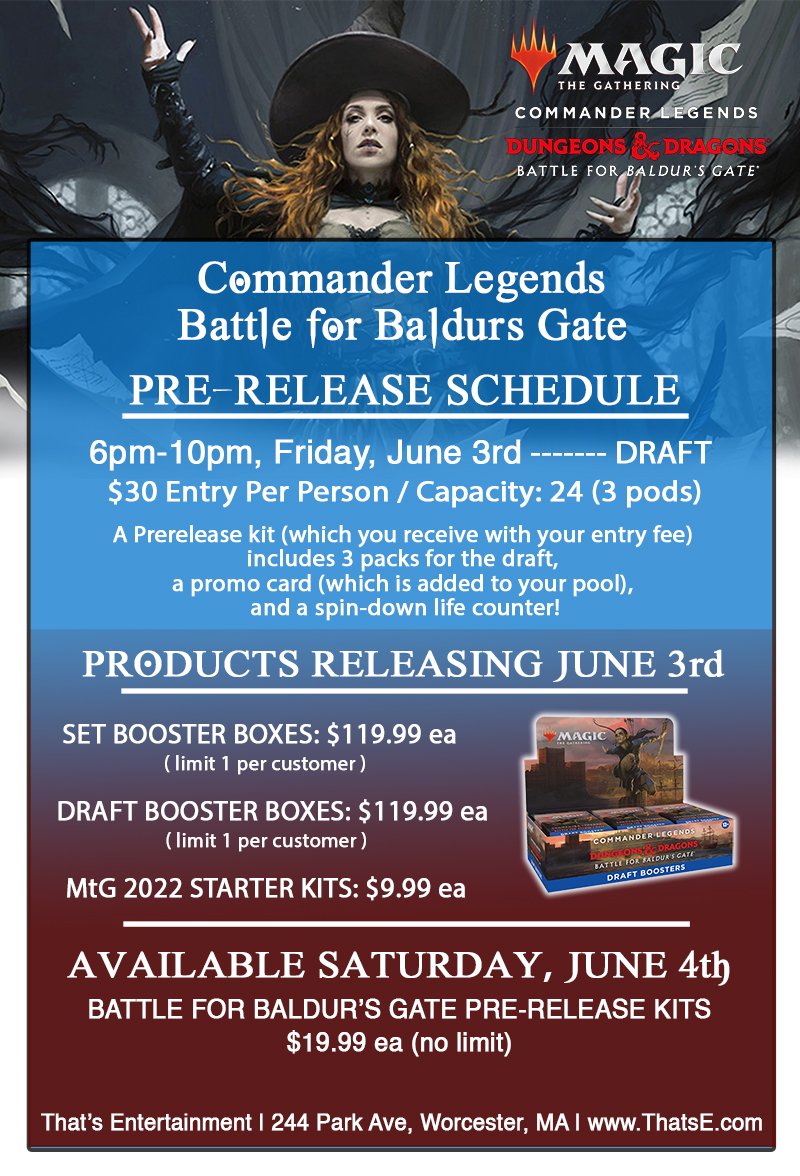 Commander Legends: Battle for Baldur's Gate - Draft Booster Box