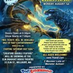 Creature Double Feature, August 1st at the Elm Draught House in Millbury, MA! FREE!