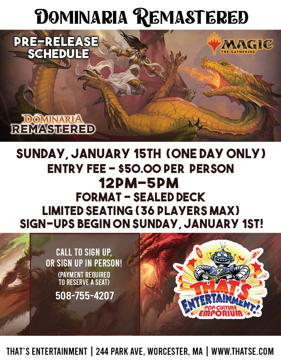 Magic the Gathering and Pokemon Events to Resume in Worcester!