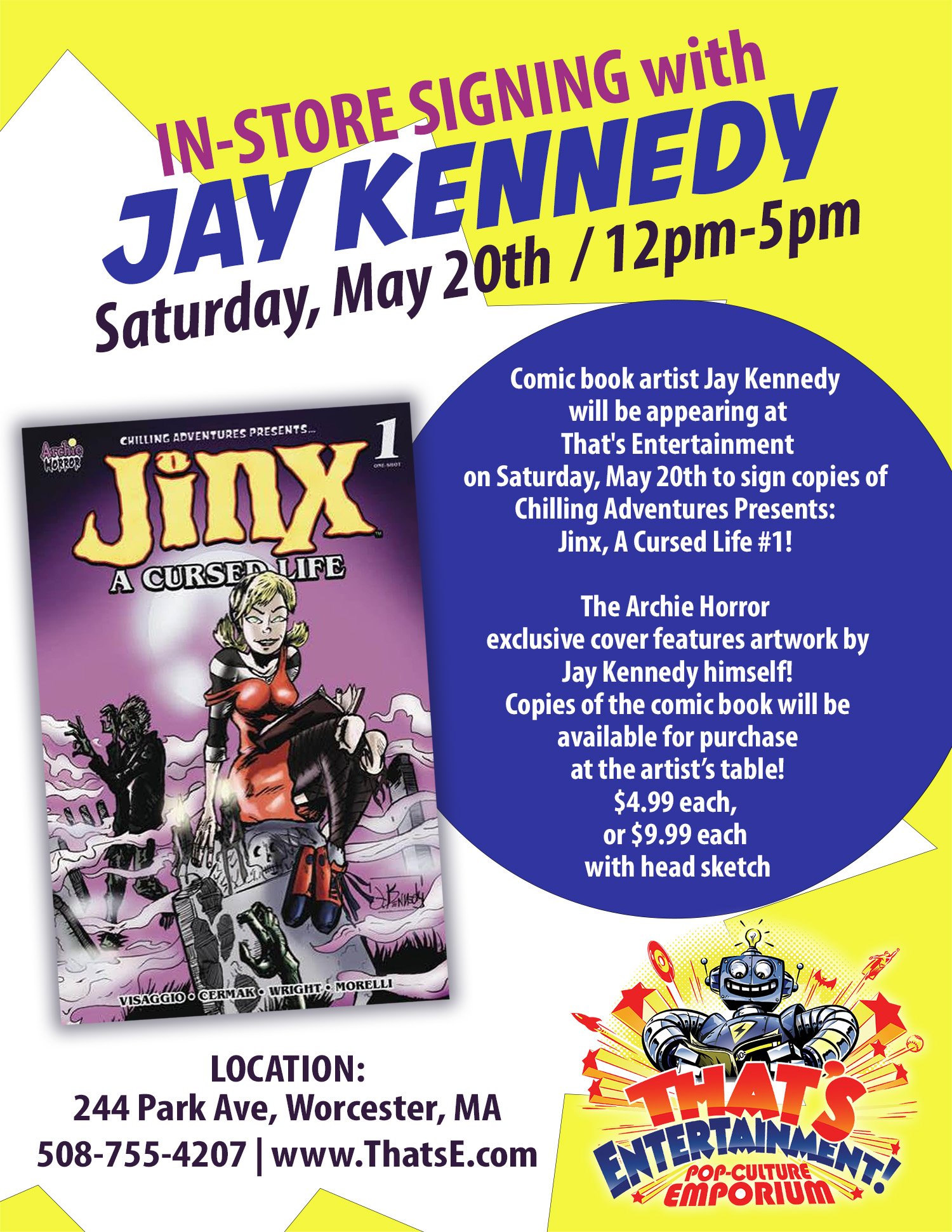 In-Store Signing with Comic Artist Jay Kennedy!