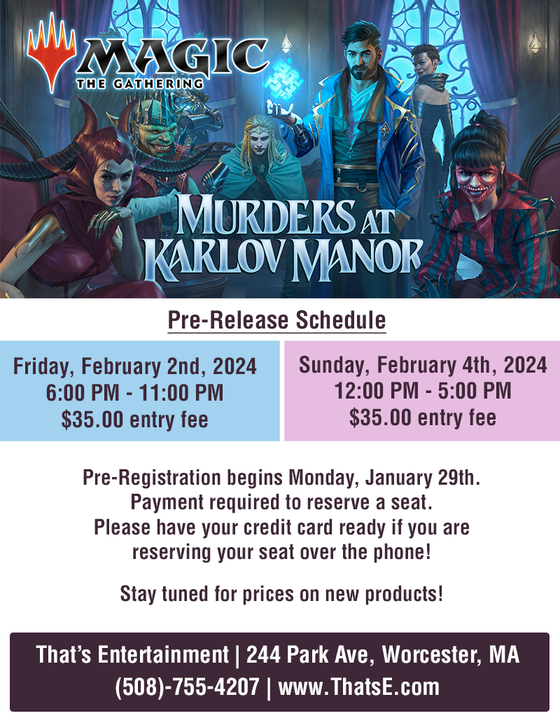 MtG Murders at Karlov Manor - Worcester Store (Friday Event)