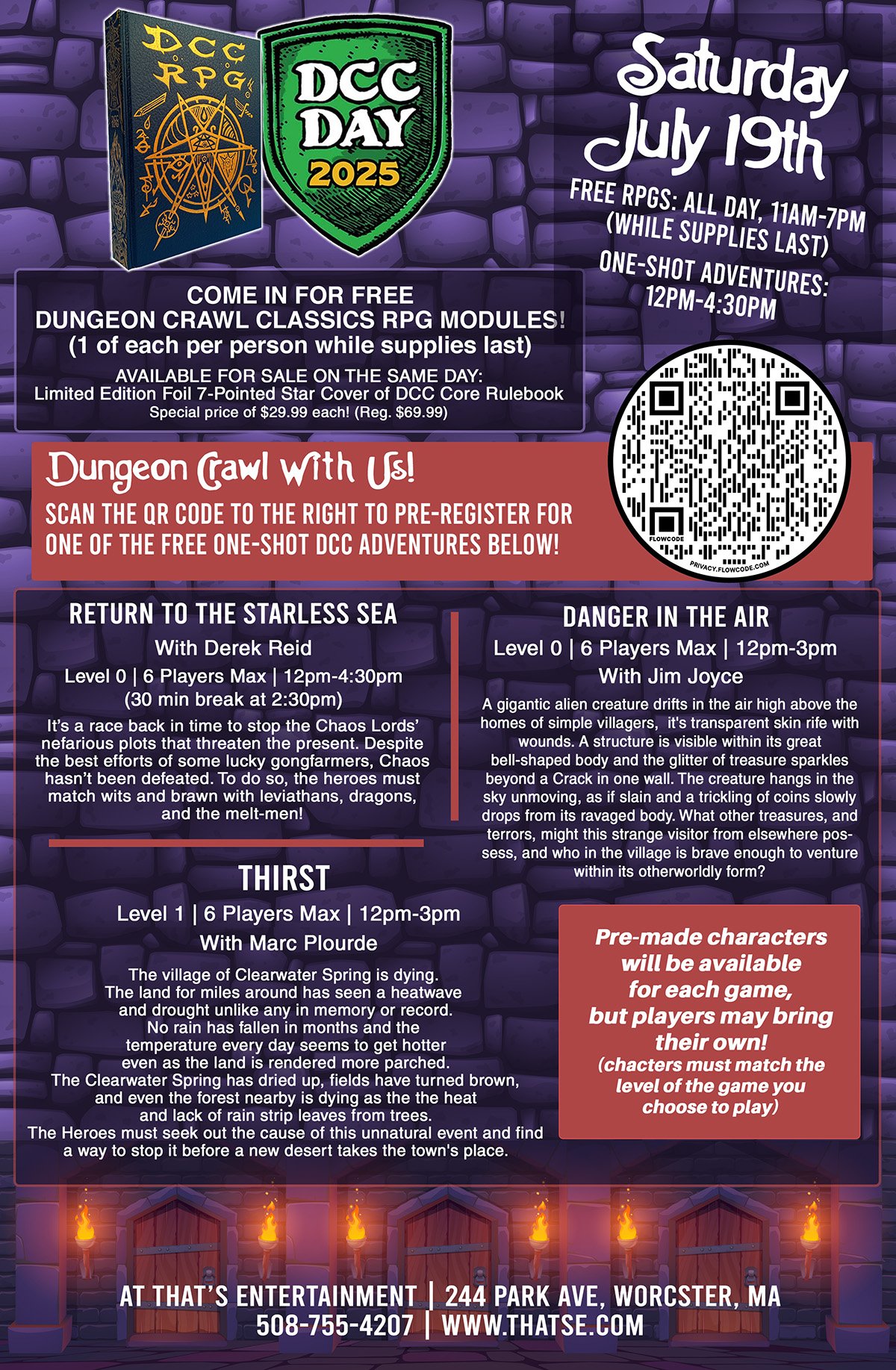Dungeon Crawl Classics Day (DCC DAY) - Worcester Store