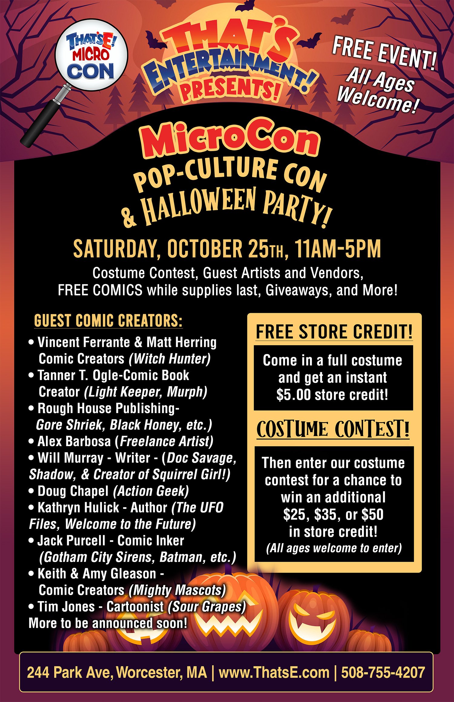 MicroCon: Pop-Culture Convention and Halloween Party! (Worcester Store)