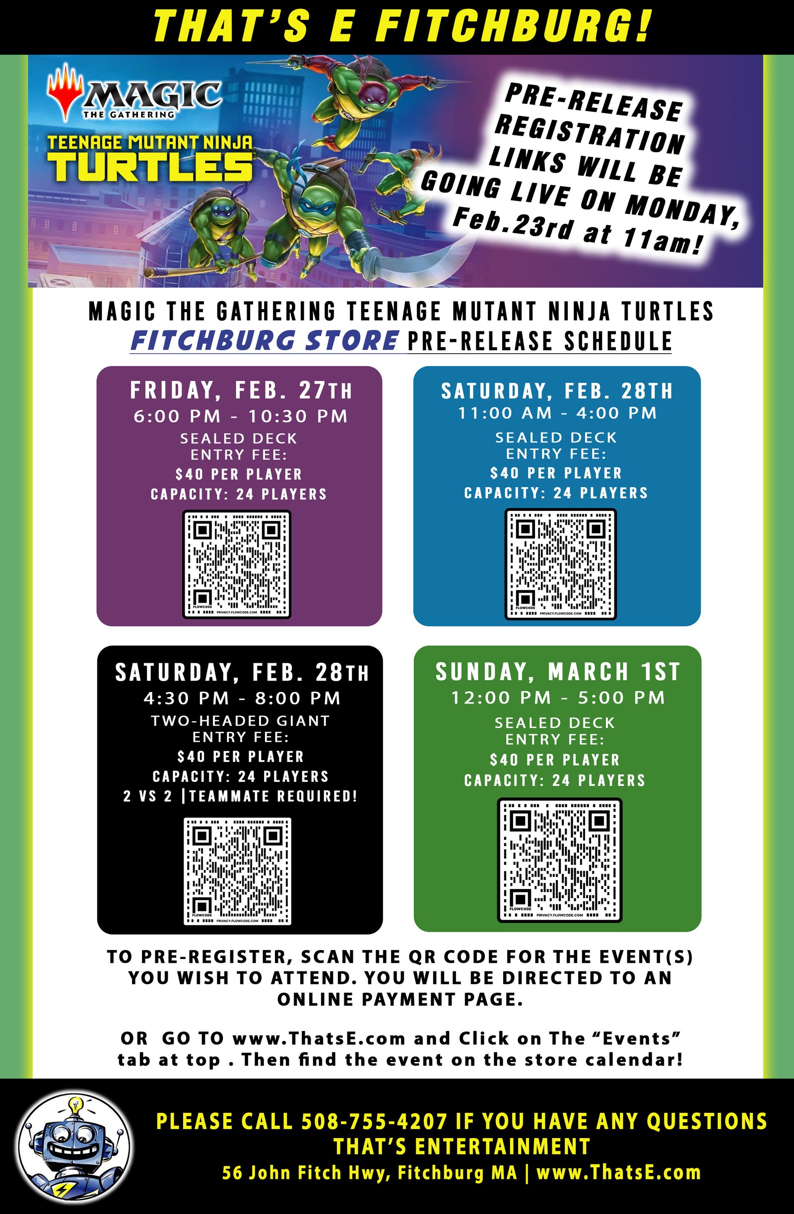 Teenage Mutant Ninja Turtles Pre-Release Pre-Registration Links