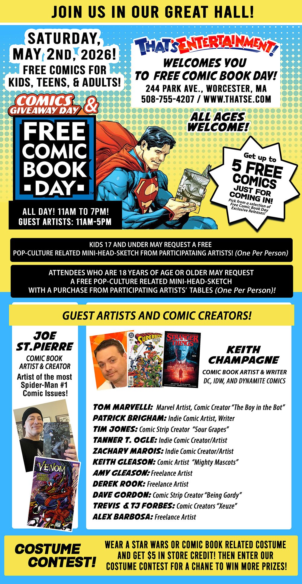 FREE COMIC BOOK DAY - Worcester