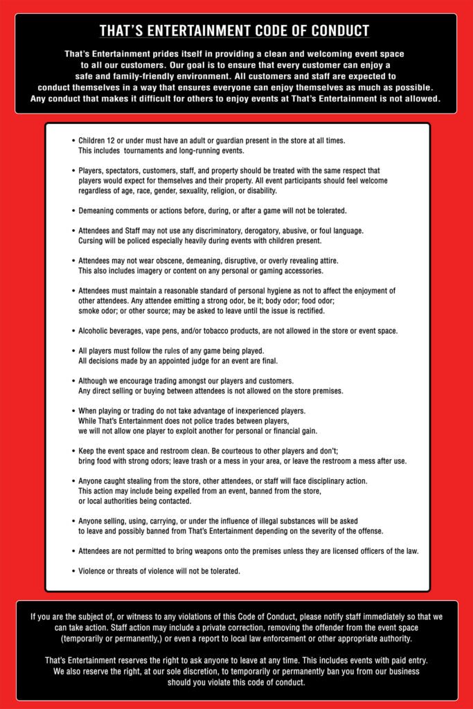 That's Entertainment Code of Conduct 2026-web