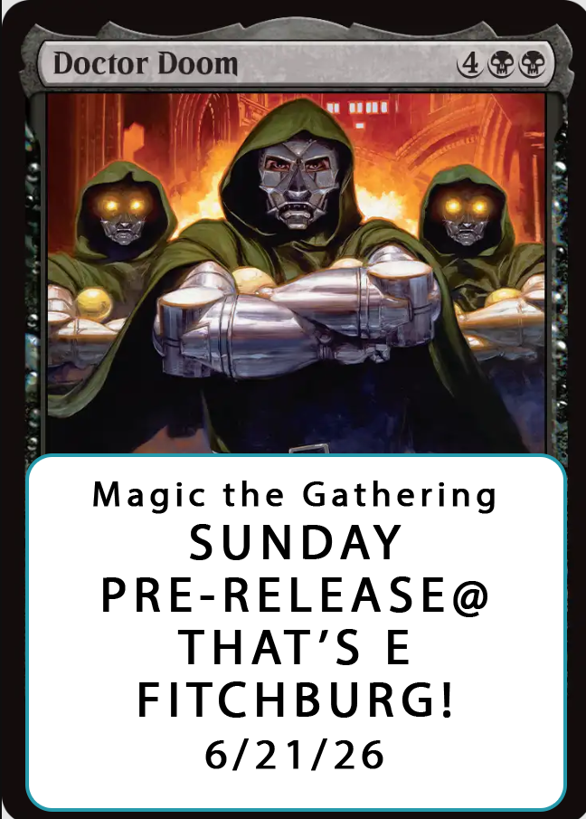 Magic the Gathering Marvel Super Heroes Pre-Release Tournament, Sunday, Sealed Deck, June 21st, 12pm-5pm  - (FITCHBURG STORE)
