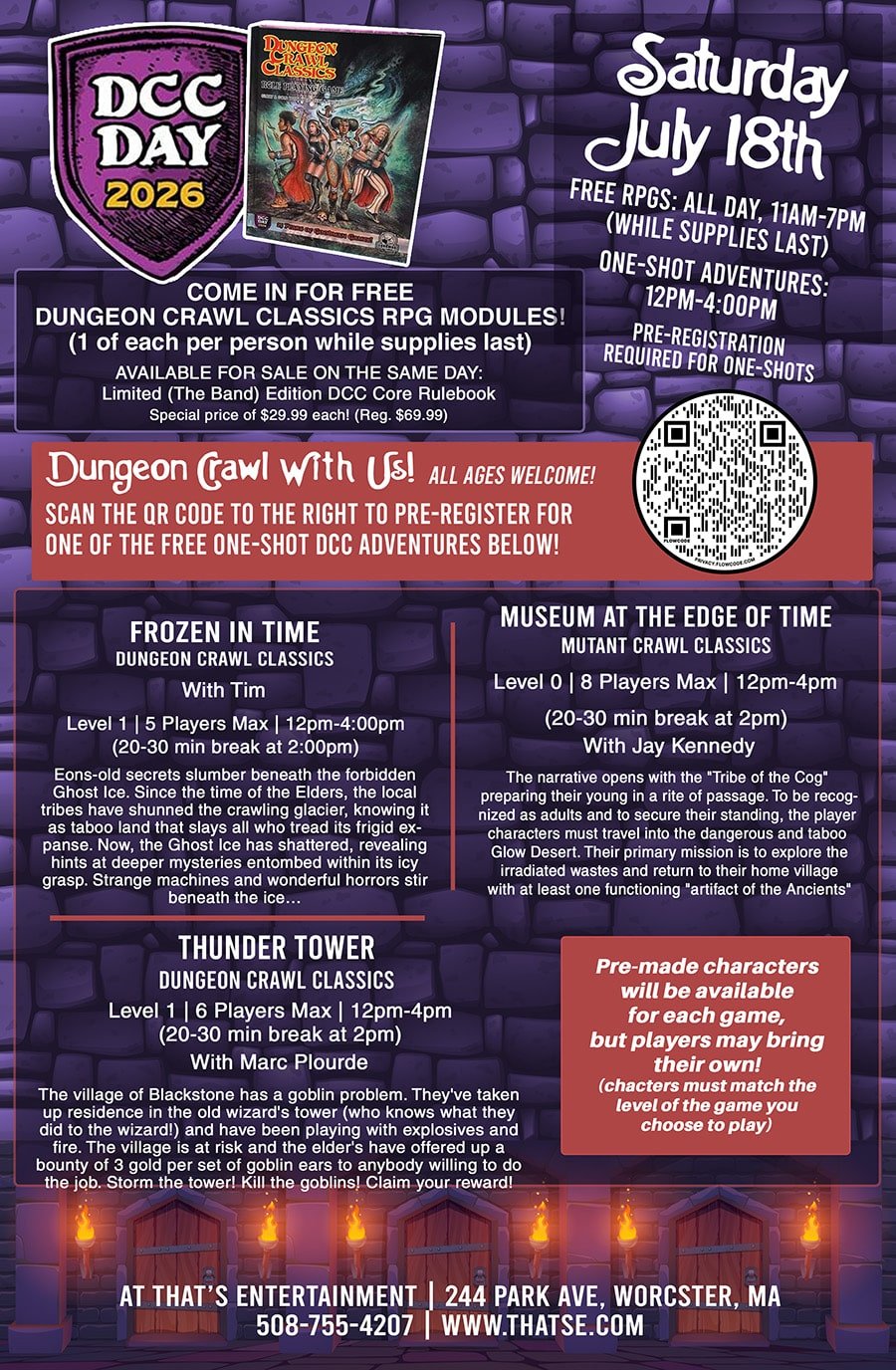 Dungeon Crawl Classics Day (DCC Day) - Saturday, July 18th - (Worcester Store)