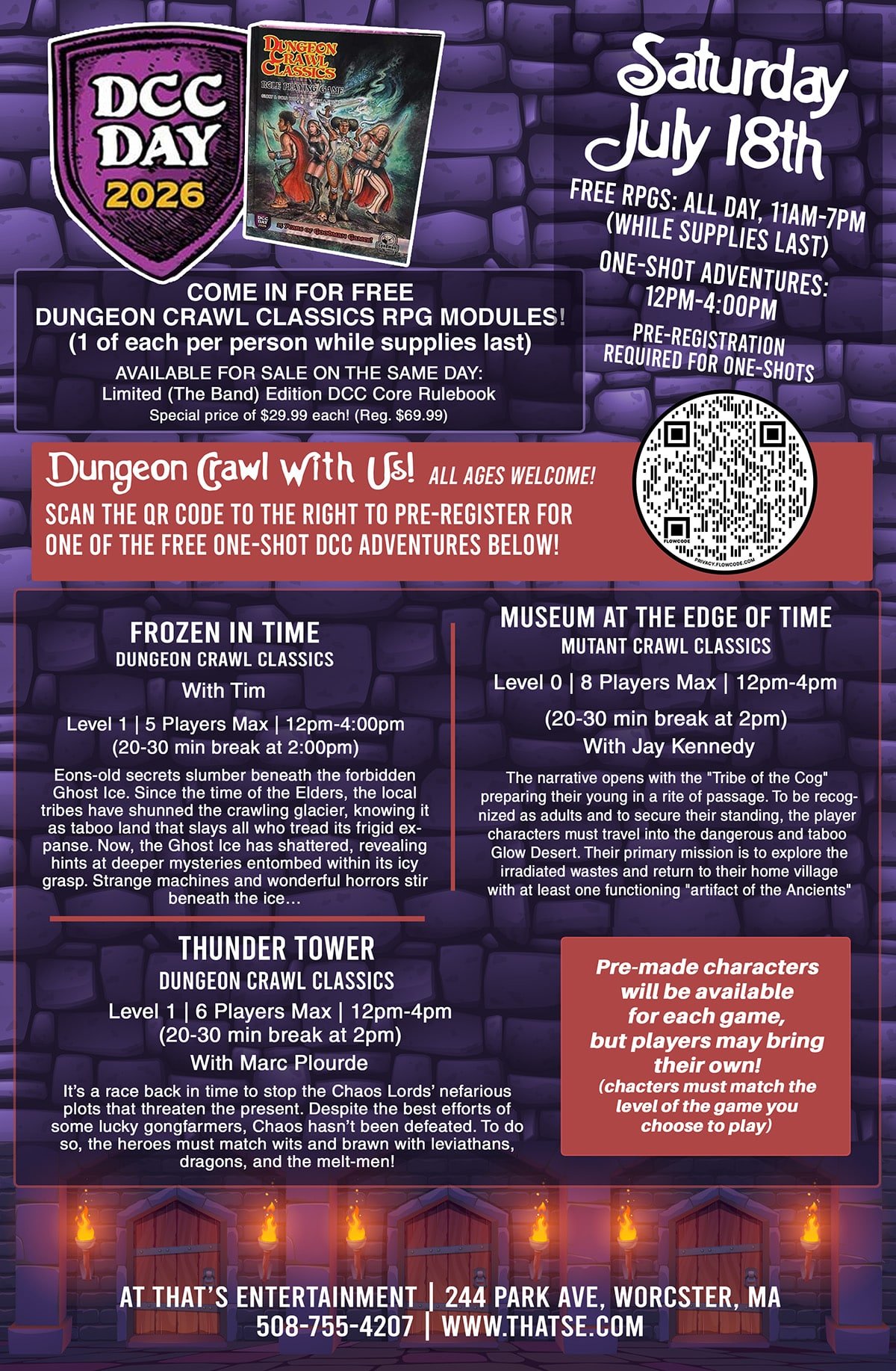 Dungeon Crawl Classics Day (DCC Day) - Saturday, July 18th - (Worcester Store)