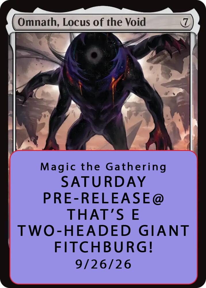 MtG REALITY FRACTURE - TWO HEADED GIANT tournament - Saturday, September 26th - (FITCBURG STORE)